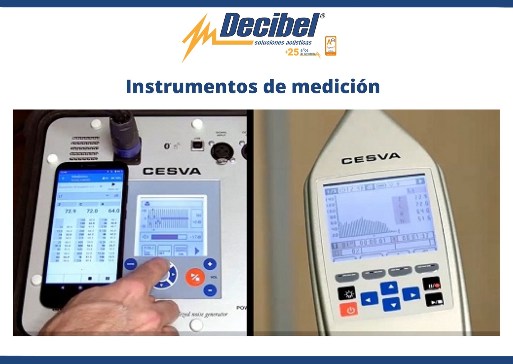 Decibel ofrece amplia gama de instrumentos de medición